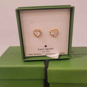 Kate Spade Gold Heart Earrings